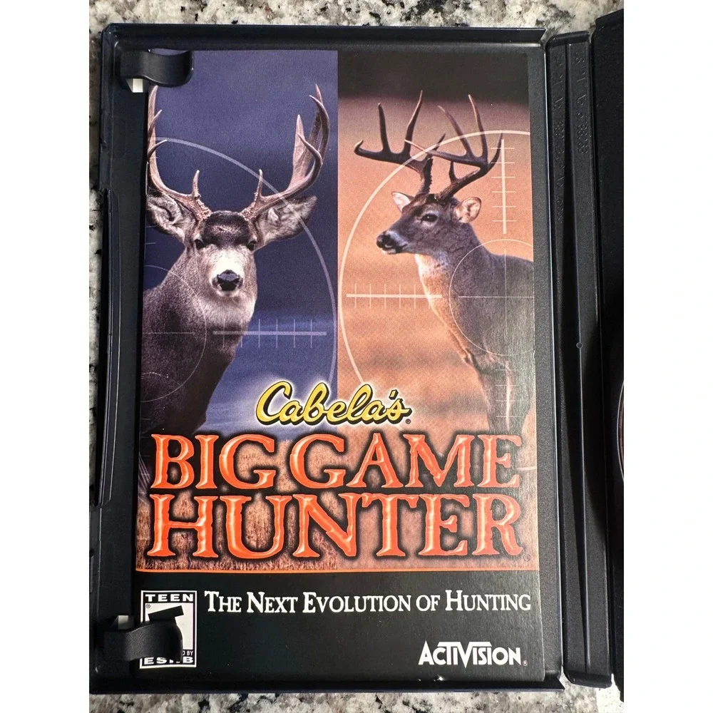 PlayStation 2 PS2 Cabelas Big Game Hunter Greatest Hits Game‎ Disc Case Manual